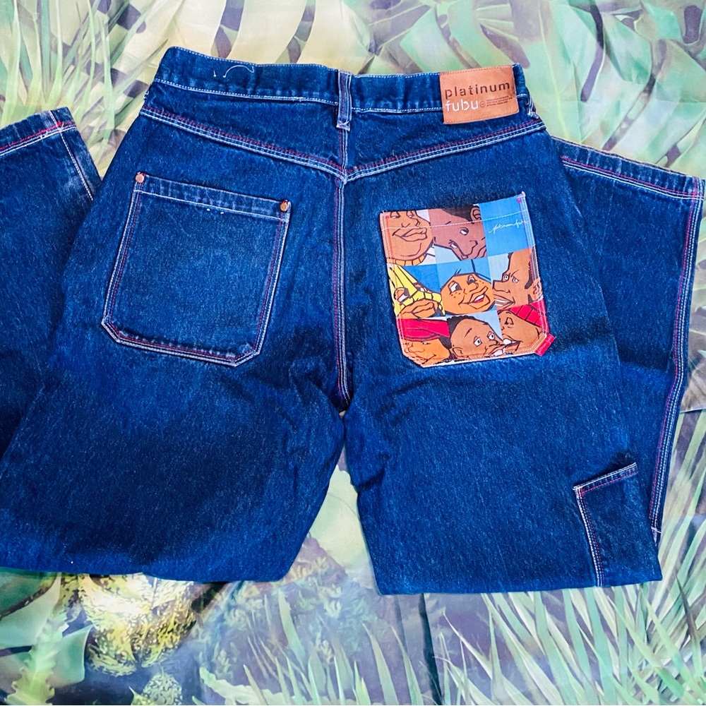 Vintage Fubu Platinum x Fat Albert Baggie Jeans 
LIKE NEW.